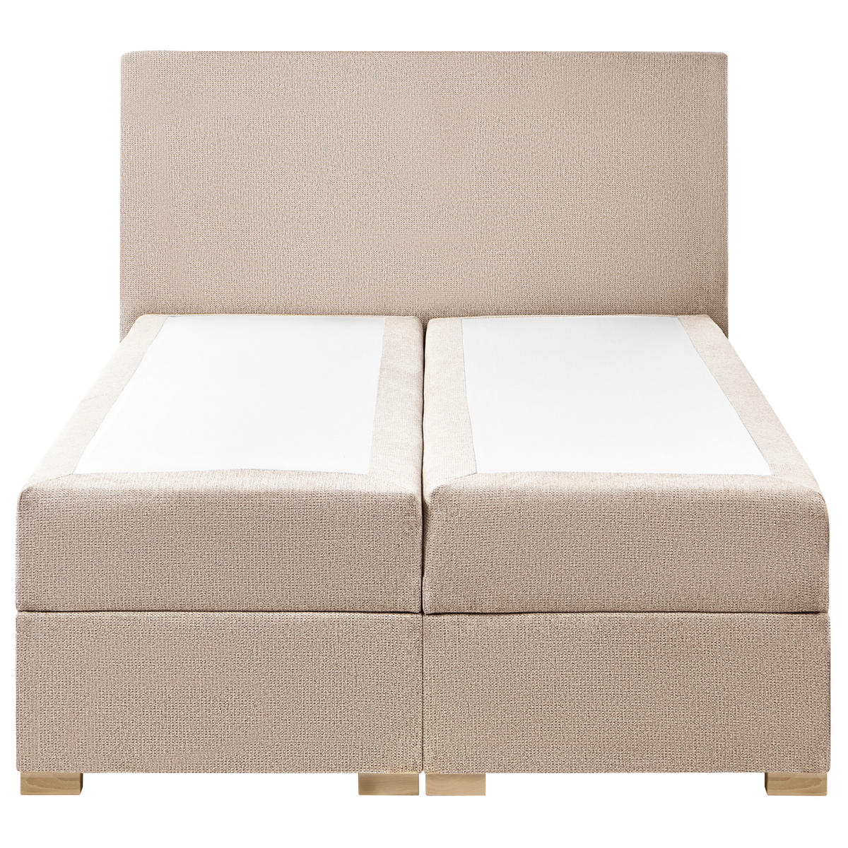 BOX POSTELJA s prostorom za shranjevanje 120/200 blago sivo rjava Major - sivorjava, tekstil (120/200cm) - Beliani