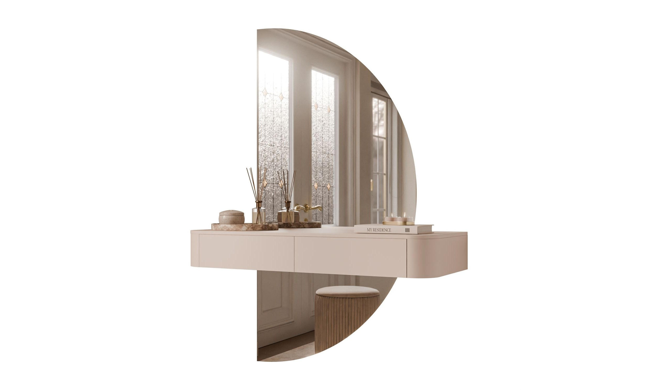 Lookway Schminktisch Kaschmir 110x159x40 cm