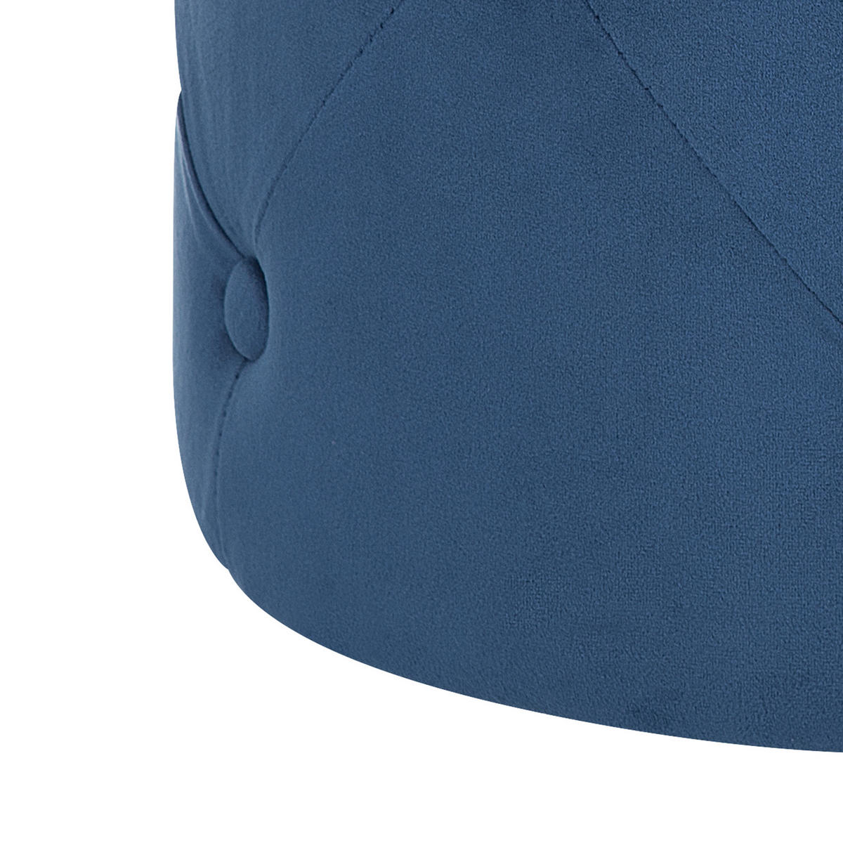 POUF Corolla 40/40/40 cm - Blau, Textil (40/40/40cm) - Beliani