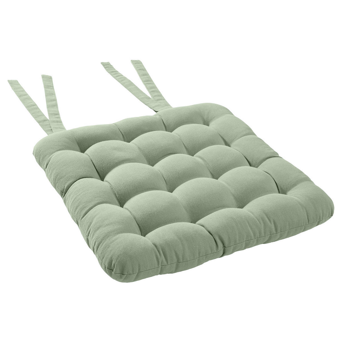 STUHLKISSEN Solid 35x37 cm - Salbeigrün, Textil (37/35cm) - Butlers