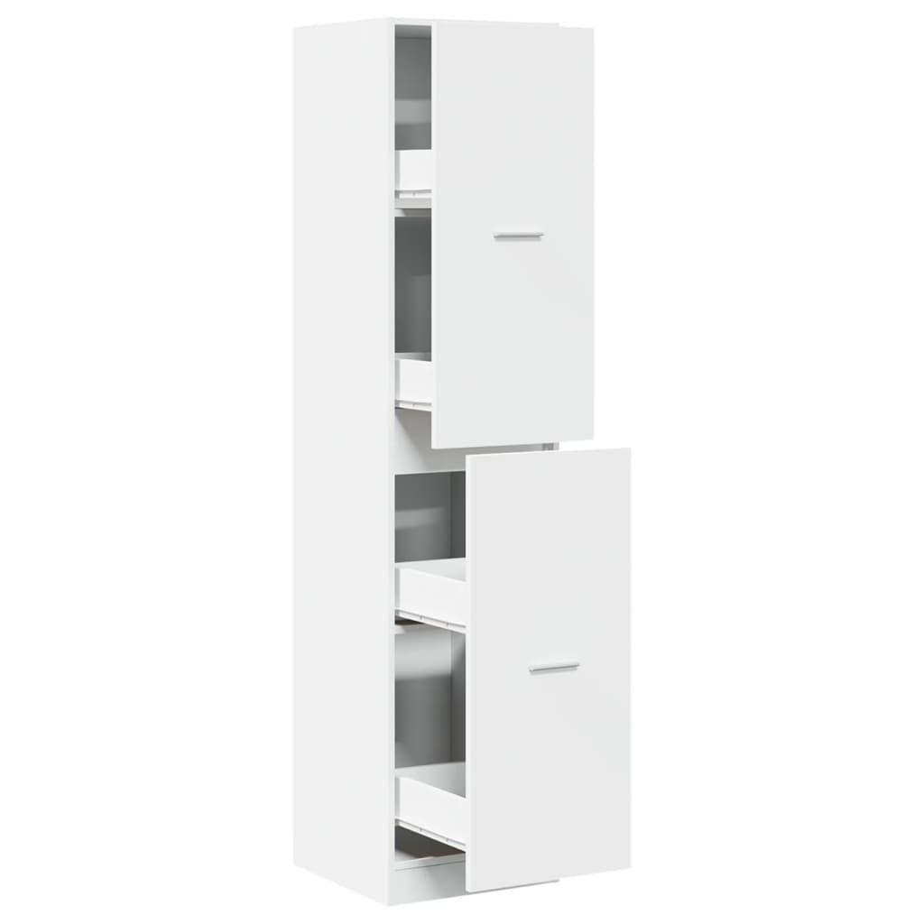 APOTHEKERSCHRANK Weiss 40/41/174,5 Cm Holzwerkstoff - Weiß, Holzwerkstoff (41/174.5/40cm) - vidaXL