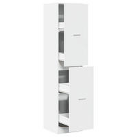 APOTHEKERSCHRANK Weiss 40/41/174,5 Cm Holzwerkstoff - Weiß, Holzwerkstoff (41/174.5/40cm) - vidaXL