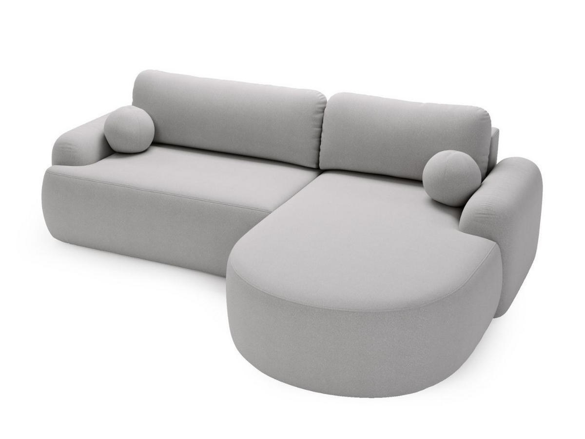 ECKSOFA Aurio Grau Rechts - Grau, Holz/Textil (261/177cm) - Graingold