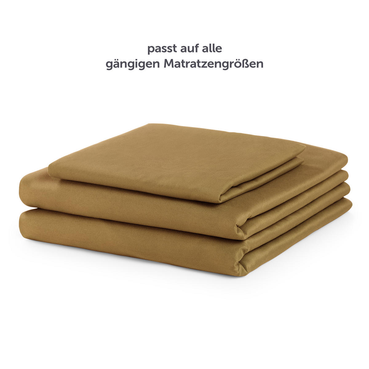 BETTLAKEN 3er Set - Spannbettlaken 90x190x30cm 1X Kissenbezug 50x80cm - Pumpkin Spice - Orange, Textil (90/190cm)