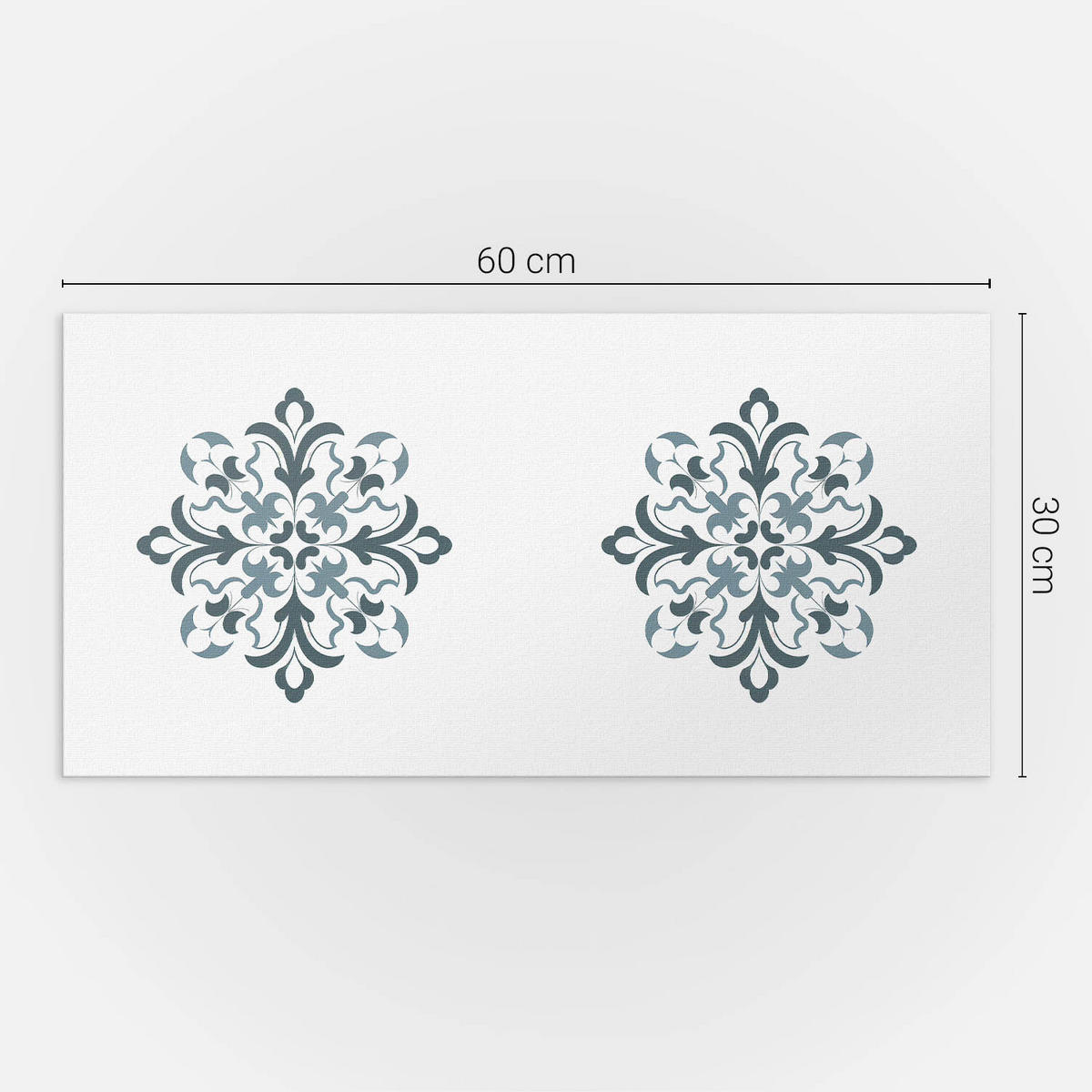 WANDPANEEL 6x 60x30 cm selbstklebend Velaria - Graphitfarben, Kunststoff (30/1.6/60cm) - Wallfluent