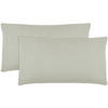 KISSENBEZUG, 2er-Set, 40x80 cm, 100% Baumwolle, Grau - Hellgrau, Textil (40/80cm) - Zollner