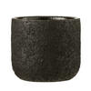 BLUMENTOPF RAU - Töpferei - Schwarz - S - Ø 15 cm - Schwarz, Keramik (15/13.5cm) - J-Line
