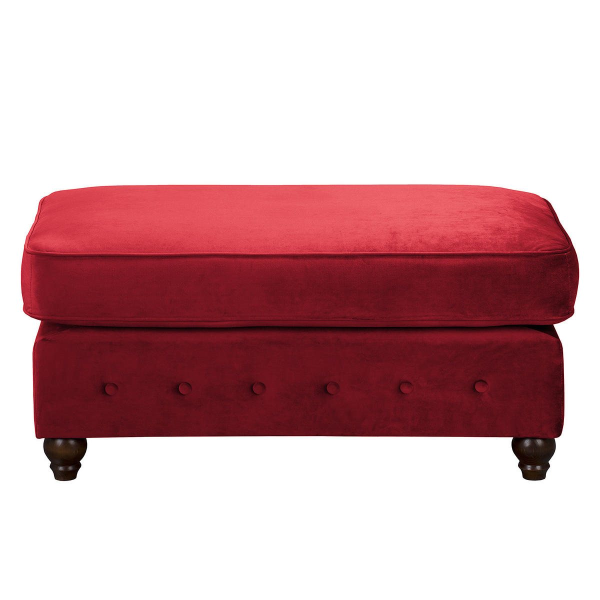 SESSEL - Samt - Silberfarben/Rot, Buchenholz/Textil (120/90/93cm) - home24