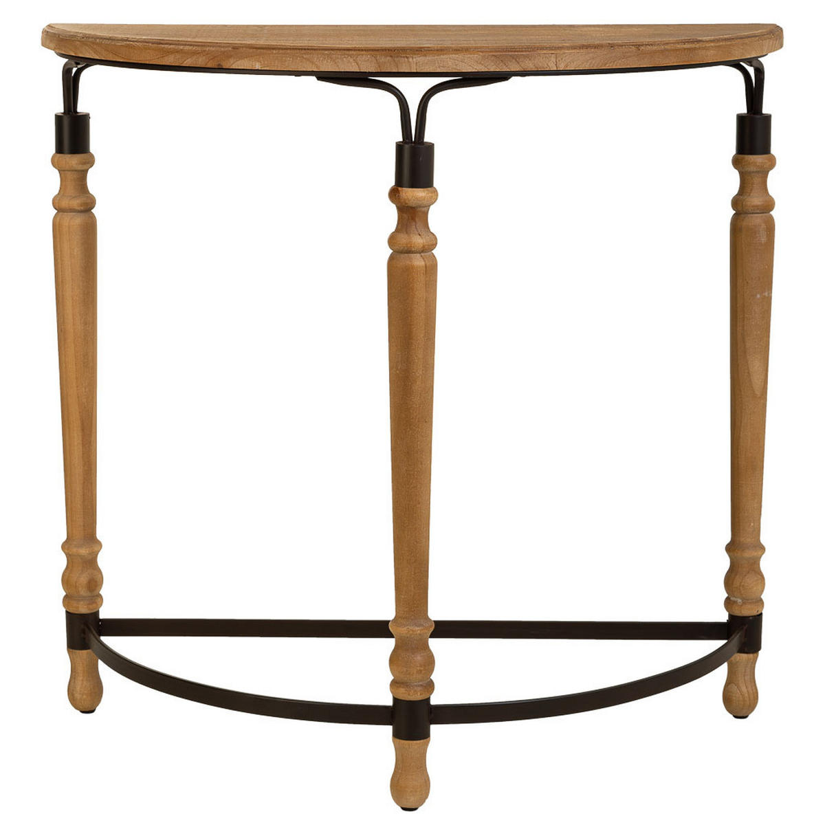 KONSOLENTISCH aus Metall und Holz, braun, 80x36x76cm - Braun, Holz (35.5/80/76cm) - Wanderlust