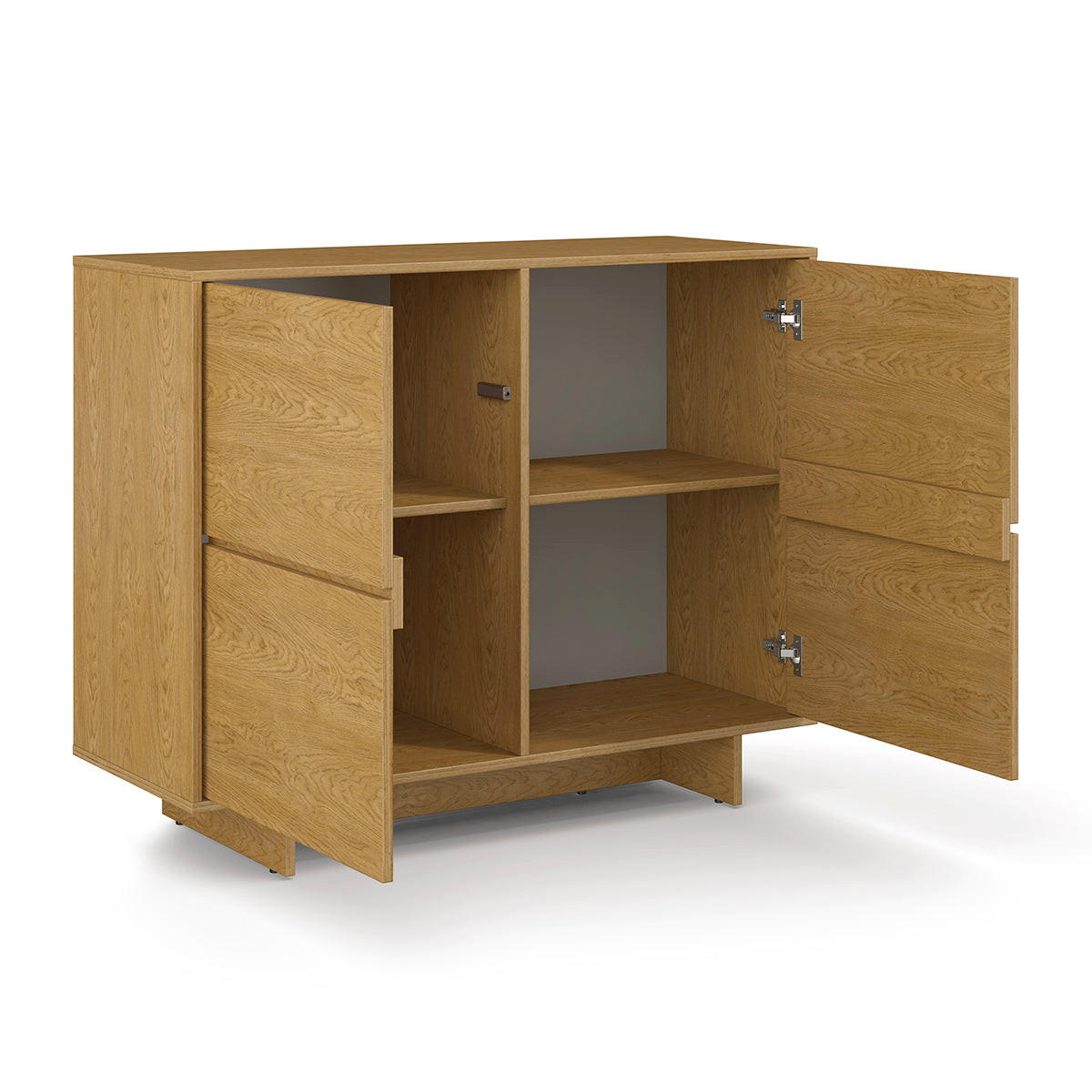 KOMODA Tadao Drevo - hnedá, kompozitné drevo (111/88/41.5cm) - Petits-meubles