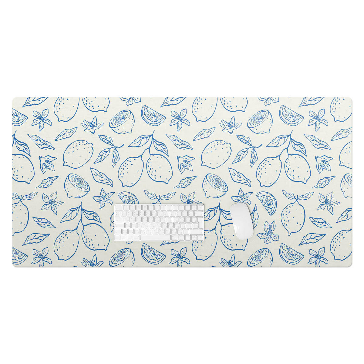 SCHREIBTISCHUNTERLAGE 120x60 cm Blau - Pastellblau, Kunststoff (1.6/120/60cm) - Wallfluent