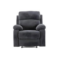 RELAXSESSEL - 1 Person - Stoff - Anthrazitgrau - - Anthrazit, Textil (91/100/96cm) - Vente-Unique