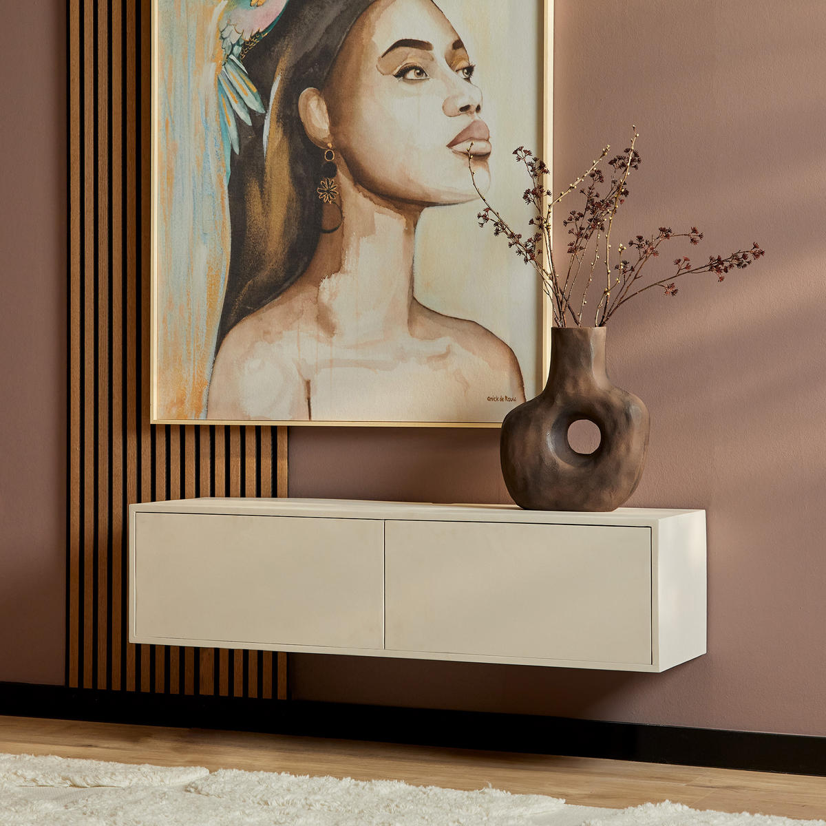 TV-MÖBEL Vision Beige 30/120/35 cm - Beige, Holz (120/35/30cm) - Starfurn