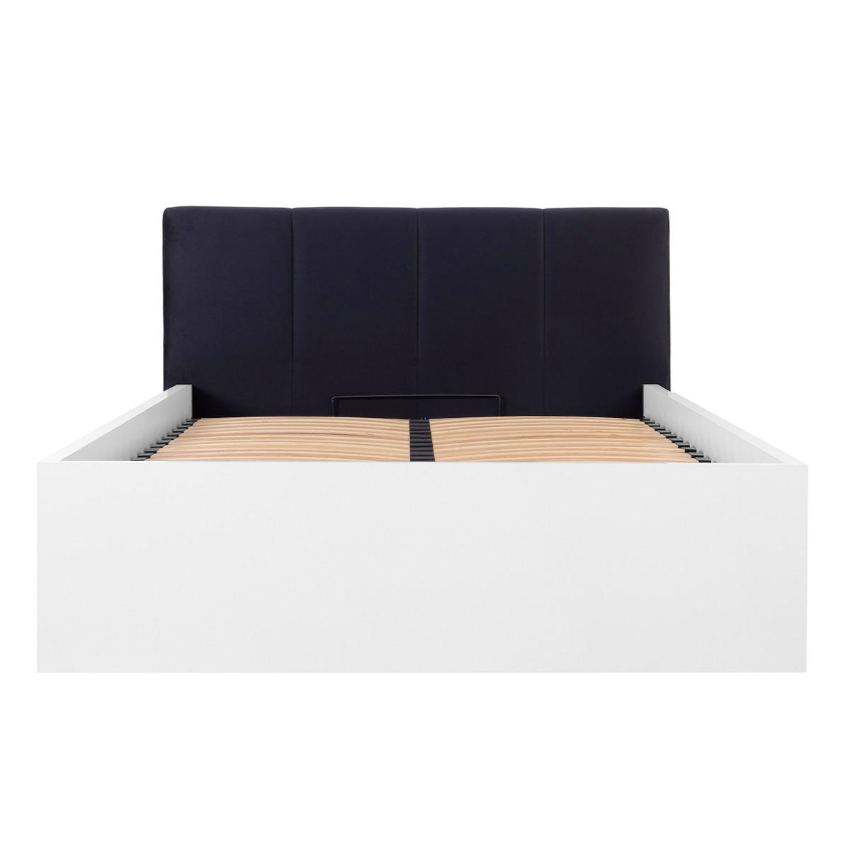 BOXSPRING POSTEL 140/200 Edwin Bílá a černá - bílá, kompozitní dřevo (140/200cm) - Petits-meubles