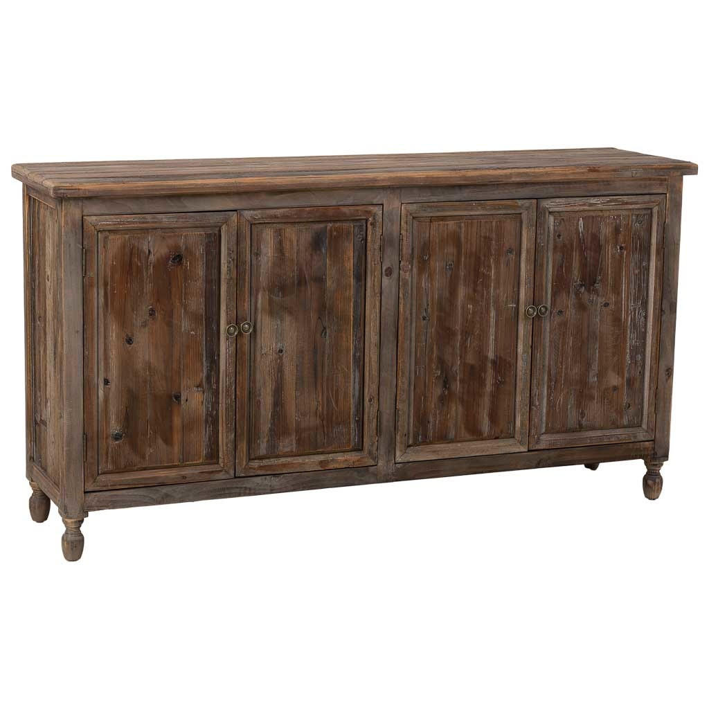 SIDEBOARD aus Holz mit 4 türen 160x40x85 cm - Braun, Holz (160/85/40cm) - Wanderlust