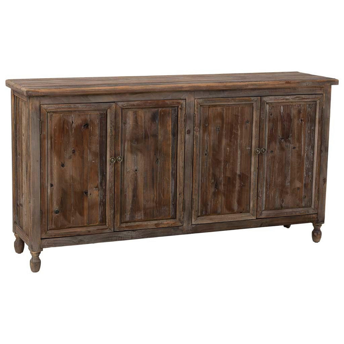SIDEBOARD aus Holz mit 4 türen 160x40x85 cm - Braun, Holz (160/85/40cm) - Wanderlust