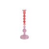 KERZENHALTER Grato Mecer Lila 9/9/28 cm - Lila, Glas (9/28/9cm) - Present Time