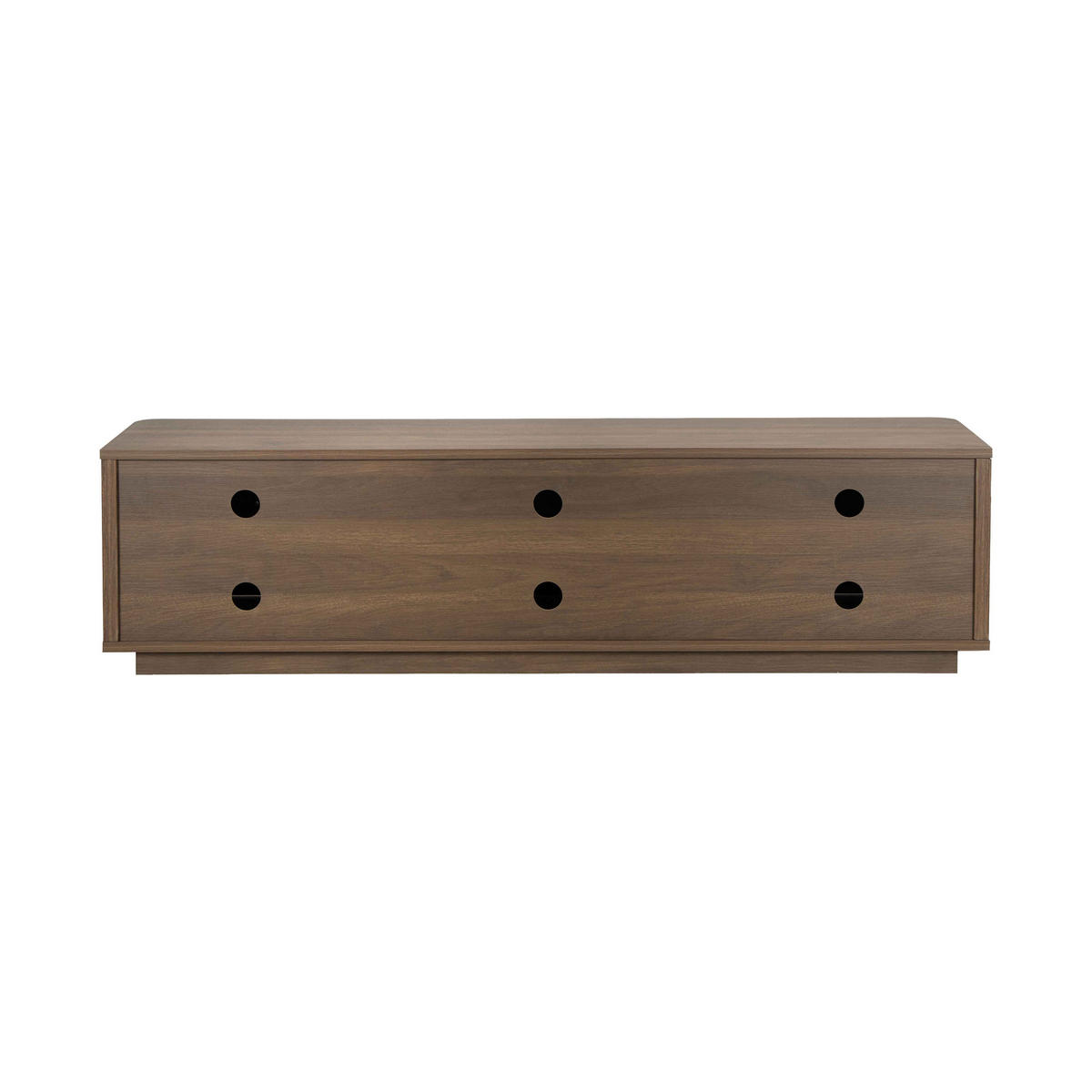 TV-MÖBEL, dunkle Holzoptik - Braun, Holz (150/40/40cm) - Oviala