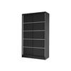 SCHWEBETÜRENSCHRANK Diego IV - Schwarz, Holzwerkstoff/Metall (100/200/58cm) - MIRJAN24