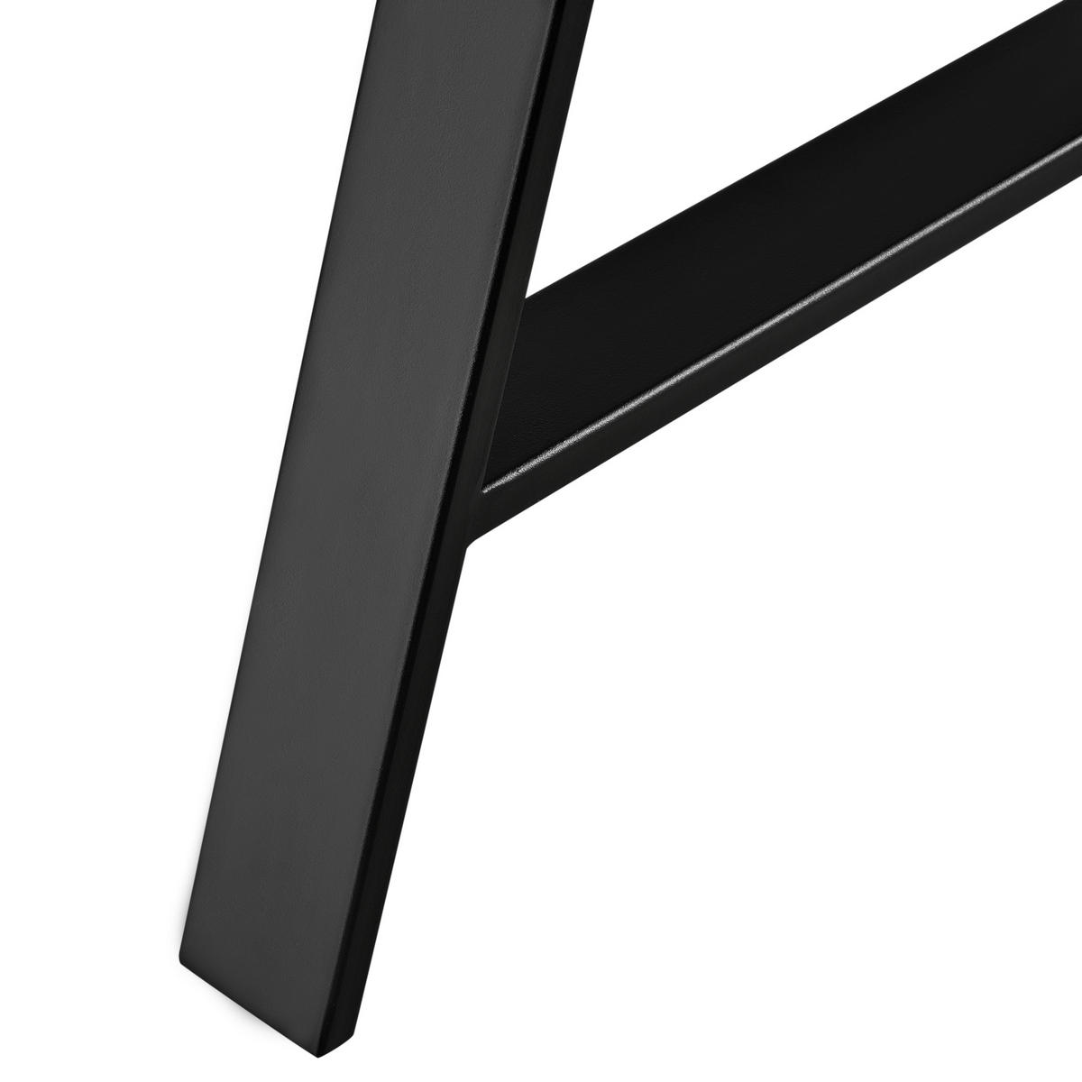 TISCHGESTELL-SET 2-TLG. Eschau - Schwarz, Metall (70/72/10cm) - [en.casa]