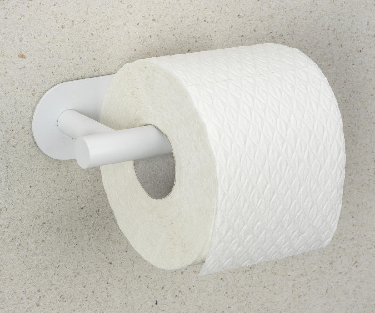 TOILETTENPAPIERHALTER Turbo - Loc Orea Shine 7/16/4,5 cm - Weiß, Metall (16/4.5/7cm) - Wenko