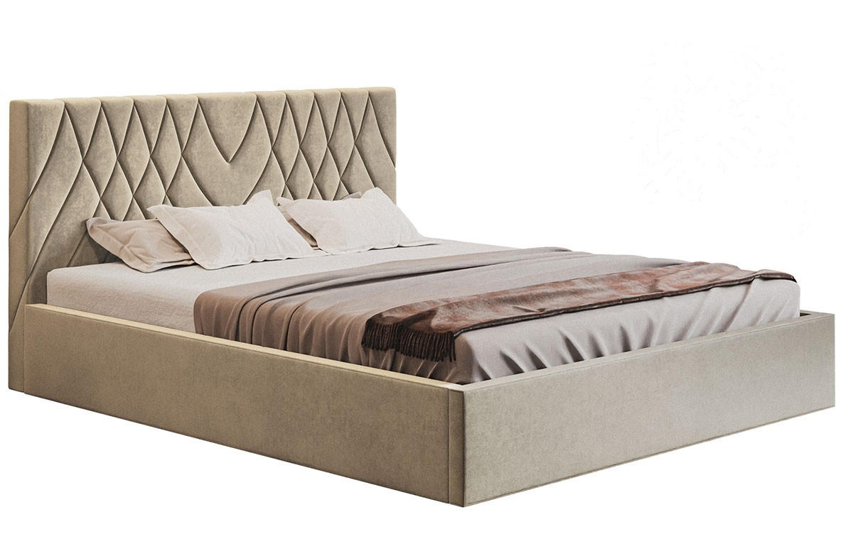 BETT Beige OLDO 5 Mit Bettkasten 120x200 cm - Beige, Textil (120/200cm) - Sepro Meble