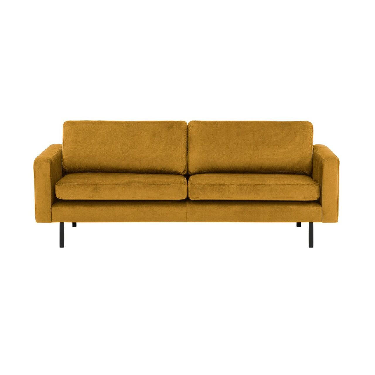 DREISITZER-SOFA Lioni-Kronos 1 - Gelb, Holz/Textil (200/84/94cm)