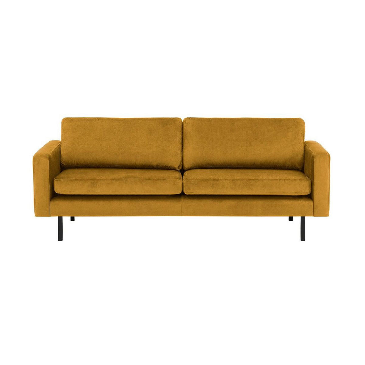 DREISITZER-SOFA Lioni-Kronos 1 - Gelb, Holz/Textil (200/84/94cm)