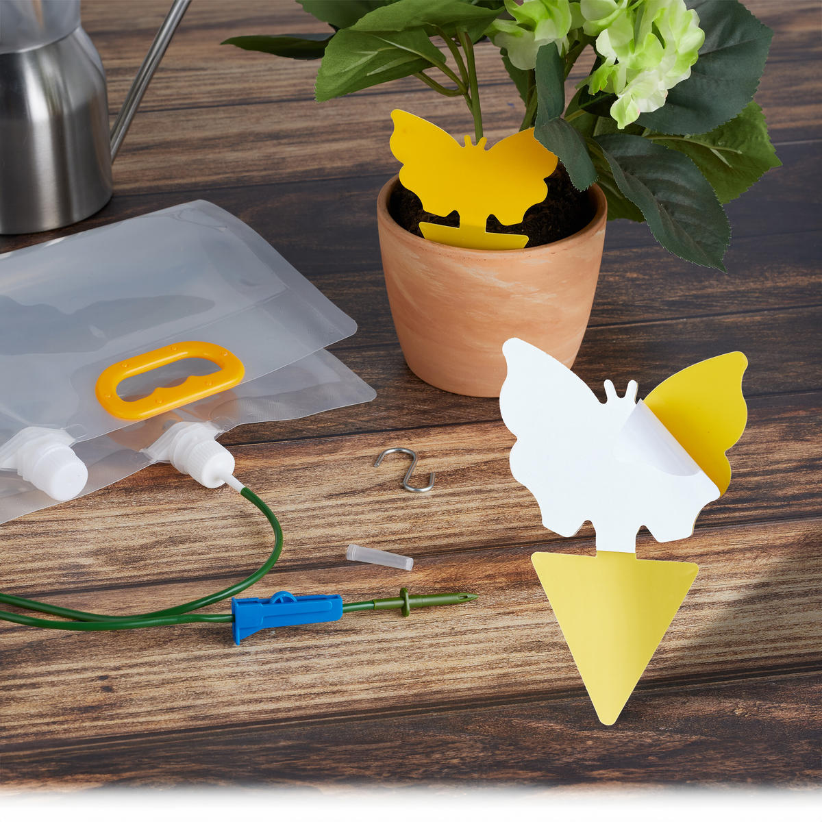 4XTROPFBEWÄSSERUNGSBEUTEL - Multicolor, Papier/Kunststoff (25/170/2.5cm) - Relaxdays