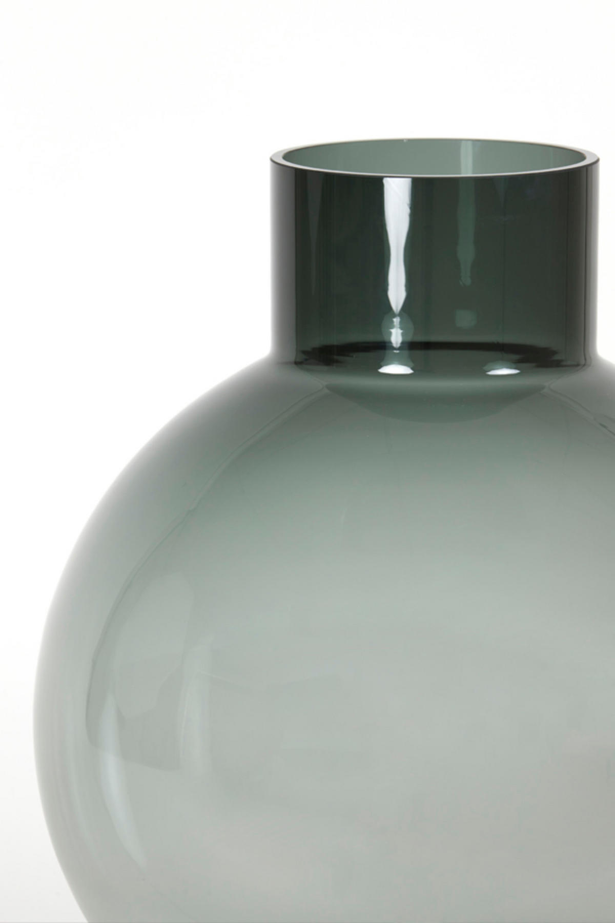VASE Keisha Grau Ø27,5/36,5 cm - Grau, Glas (27.5/36.5cm) - Light & Living