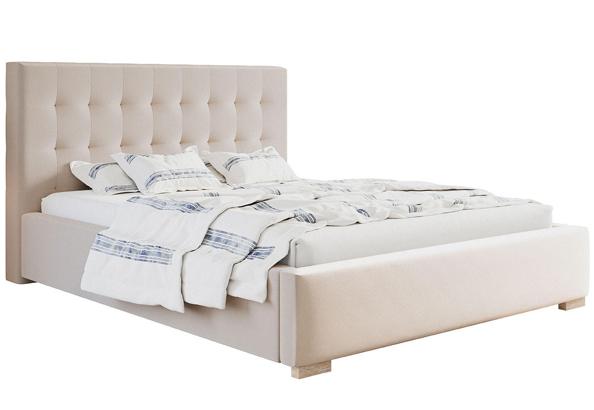 BETT Beige BEN 2 180x200 cm - Beige, Textil (180/200cm) - Sepro Meble