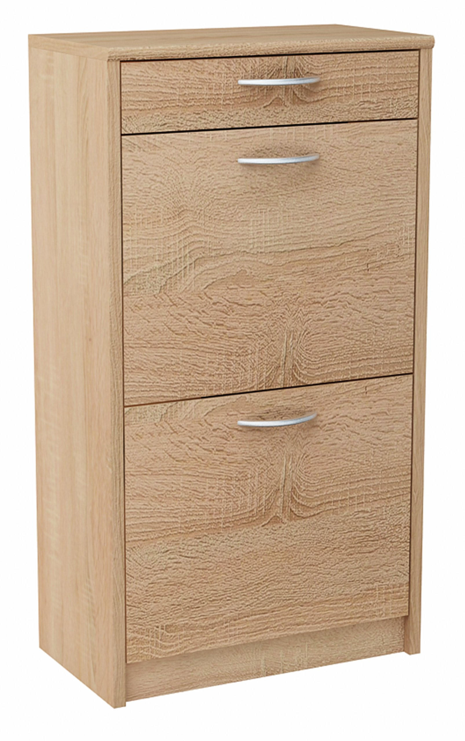 SCHUHSCHRANK 2D1S Sonoma Eiche 50/28/92 cm - Sonoma Eiche, Holzwerkstoff (50/92/28cm) - Matkam Möbel