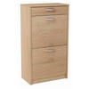 SCHUHSCHRANK 2D1S Sonoma Eiche 50/28/92 cm - Sonoma Eiche, Holzwerkstoff (50/92/28cm) - Matkam Möbel