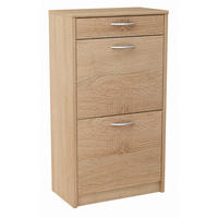 SCHUHSCHRANK 2D1S Sonoma Eiche 50/28/92 cm - Sonoma Eiche, Holzwerkstoff (50/92/28cm) - Matkam Möbel