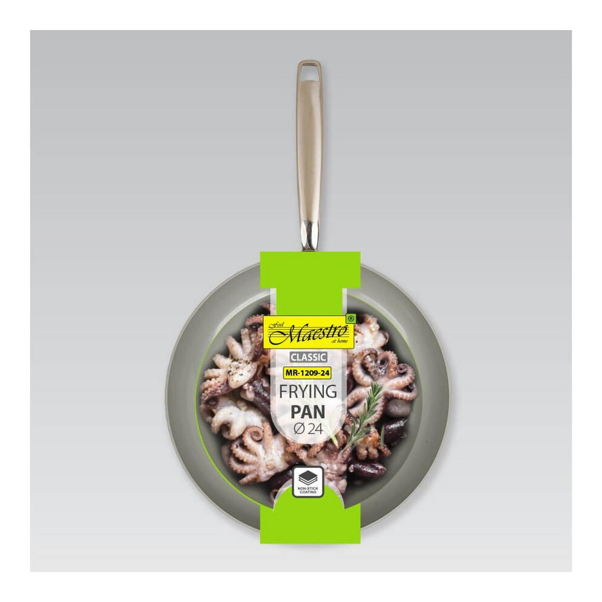 PFANNE Grau 45/24/4.5 cm MR120924 - Grau, Metall (24cm) - Maestro 