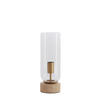 TISCHLAMPE Rylano Hell Ø12/35 cm - Transparent, Stein (12/12/35cm) - Light & Living