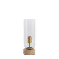 TISCHLAMPE Rylano Hell Ø12/35 cm - Transparent, Stein (12/12/35cm) - Light & Living