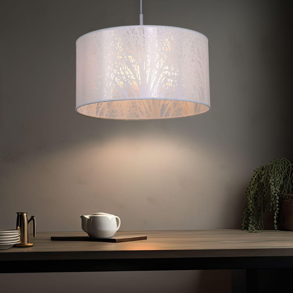 LED HÄNGELEUCHTE PINNI Metall Weiß - Weiß, Metall (38/38/120cm) - Globo Lighting