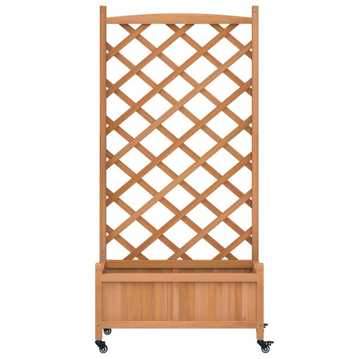 BLUMENTOPF Entwässerungsöffnung 75/35/157.5 cm Braun Holz - Braun, Holz (35/157.5/75cm) - vidaXL