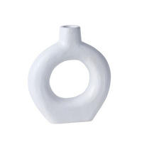 HOLZVASE Matisse 25/27 cm - Weiß, Holz (27cm)