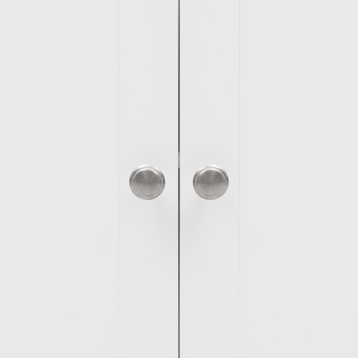 IN Weiß Kommode mit 4 Türen und 3 Schubladen für Wohnzimmer und Esszimmer, B160/T37/H75cm - Weiß, Holzwerkstoff/Metall (160/75/37cm) - STILVORA