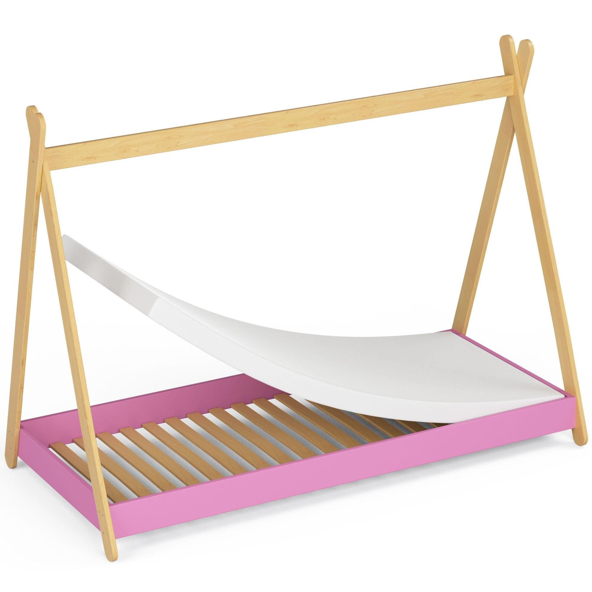 Raumhirsch Furniture Kinderbett Rosa 80x180 cm
