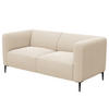 2,5-SITZER SOFA - Beige/Schwarz, Textil/Metall (175/74/88cm) - home24