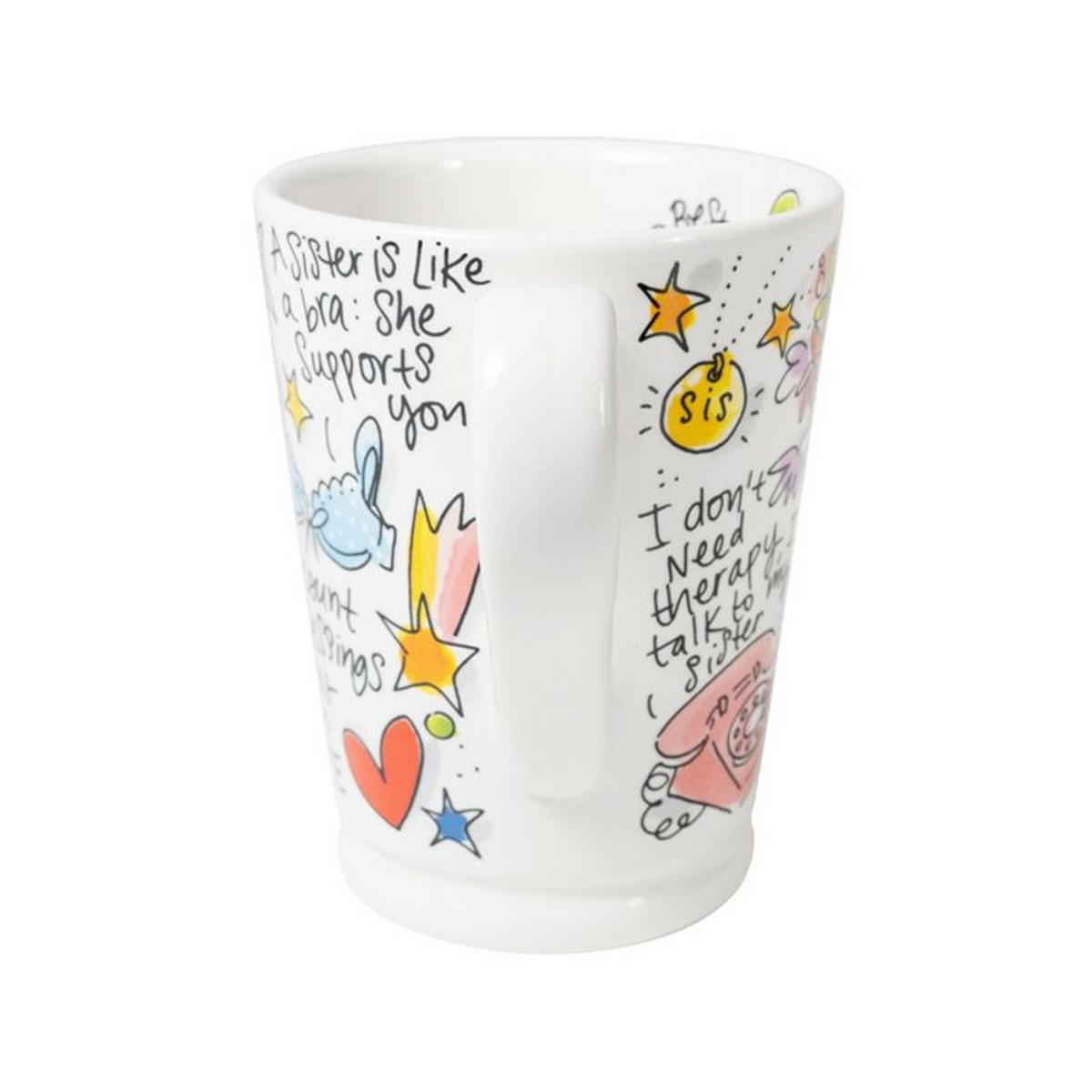 XL-BECHER Schwester in Bunt - 500 ml - Multicolor, Keramik (0.5L) - Blond Amsterdam