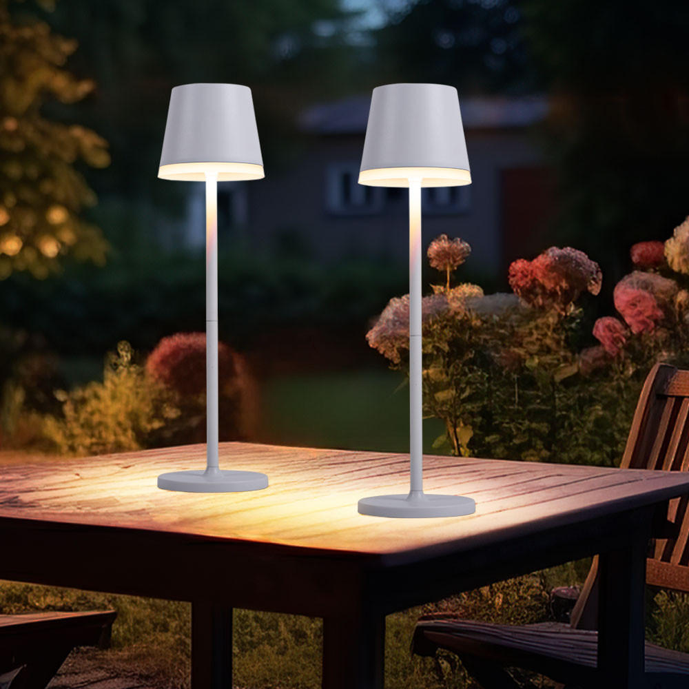 Thumbnail - Globo Lighting Led, Weiß, Metall, Kunststoff, 11x41x11 cm, Lampen & Leuchten, Außenbeleuchtung, Außenleuchten