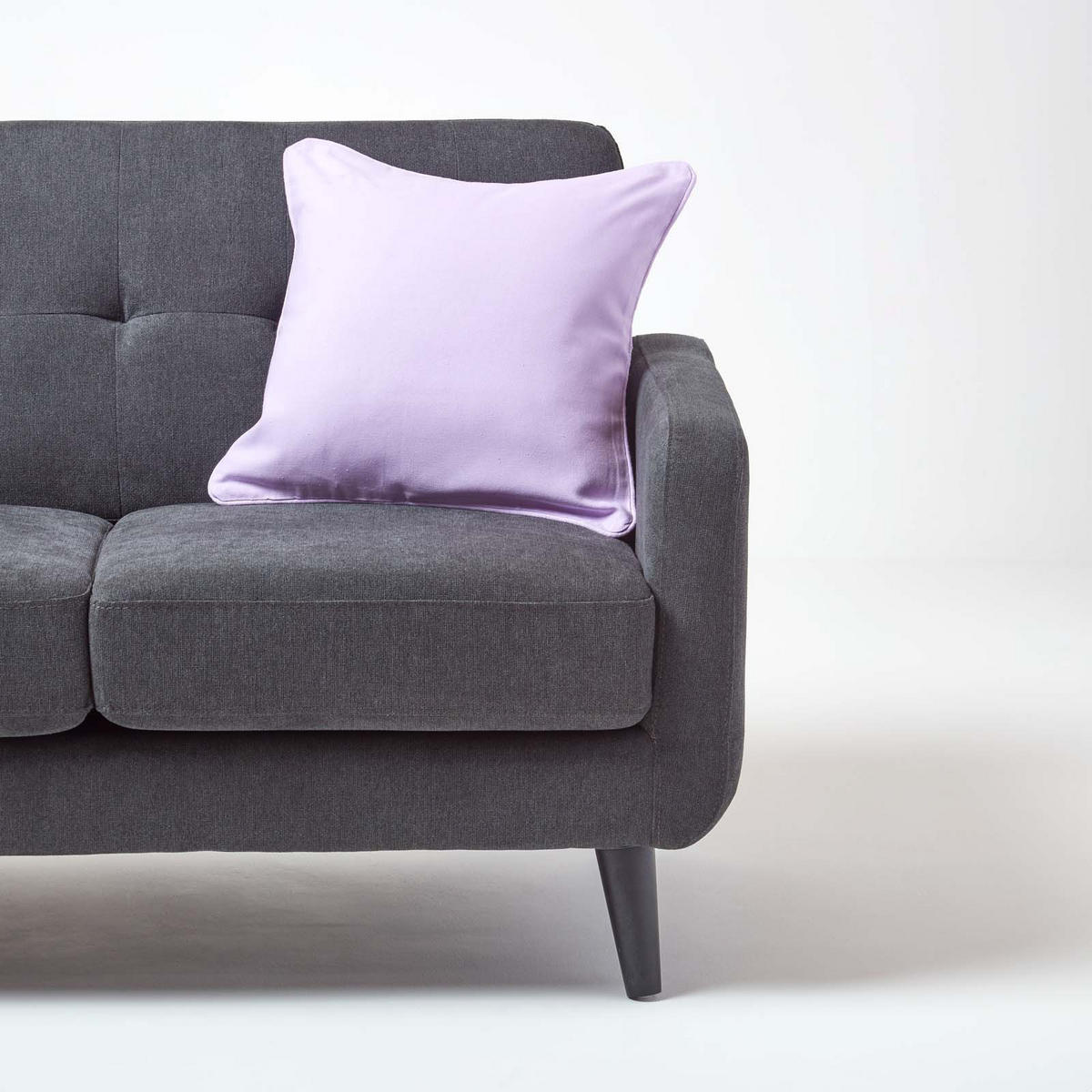 KISSENHÜLLE flieder 45/45 cm, 100% Baumwolle - Flieder, Textil (45/45cm) - Homescapes