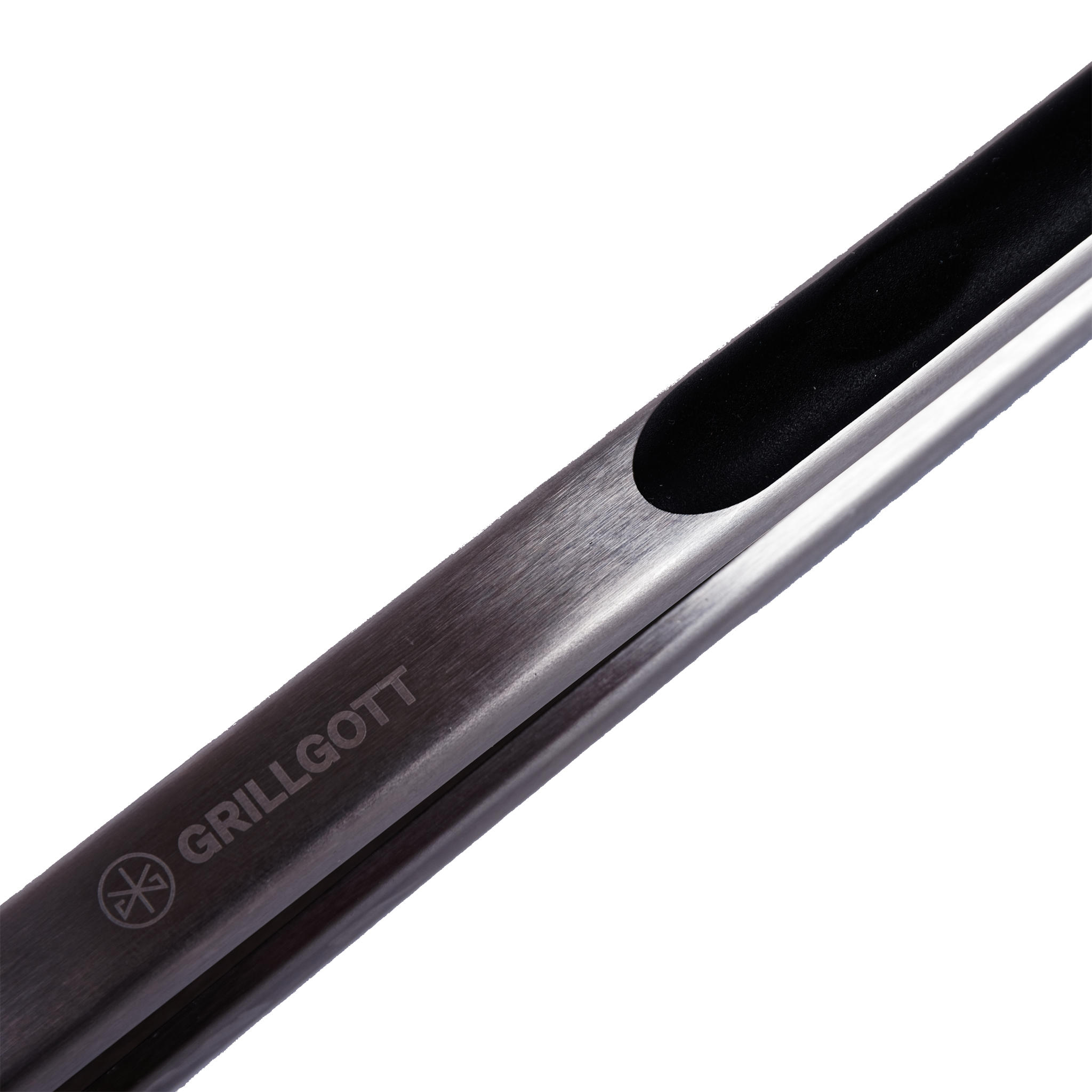 GRILLZANGE 40cm - Edelstahlfarben, Metall (0.8cm) - Grillgott