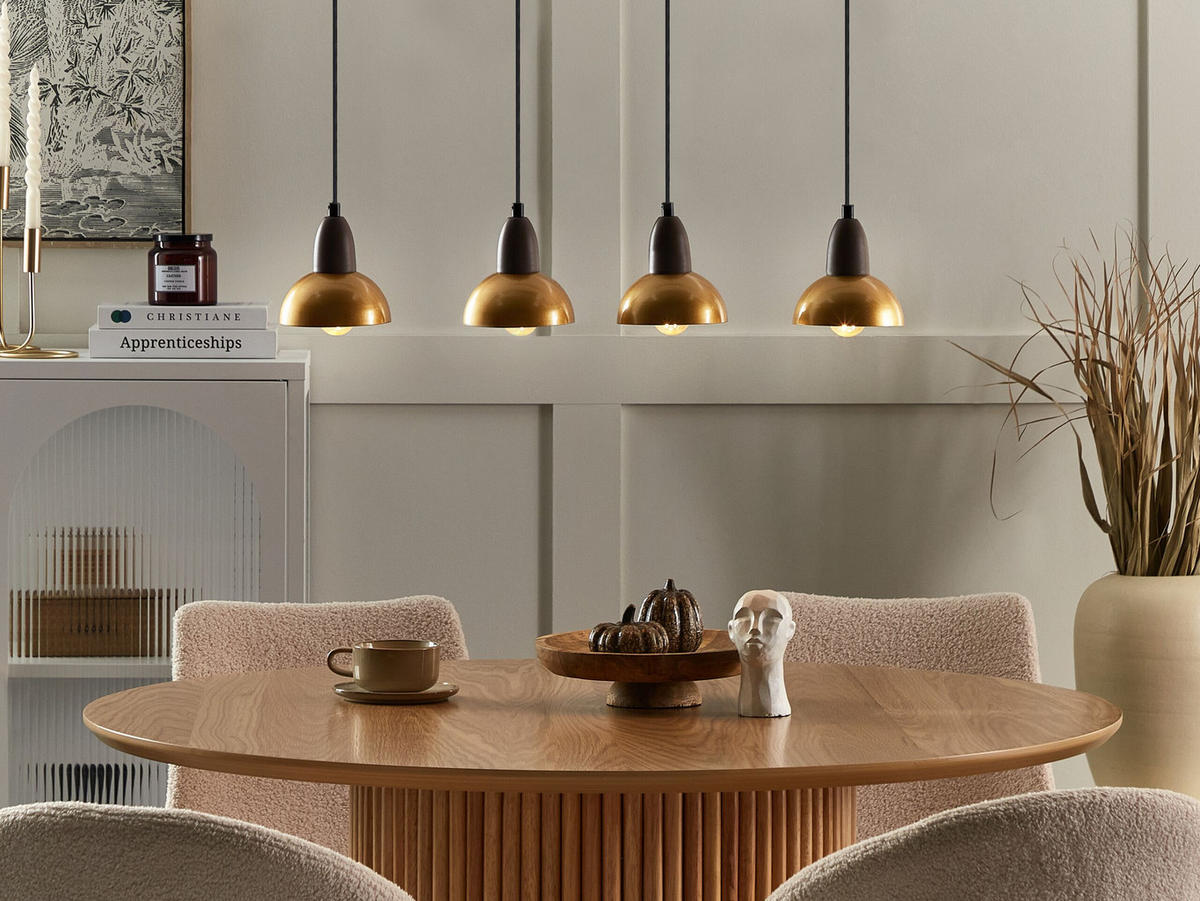 HÄNGELEUCHTE Castaly 16/75/110 cm - Messingfarben, Metall (16/75/110cm) - Beliani