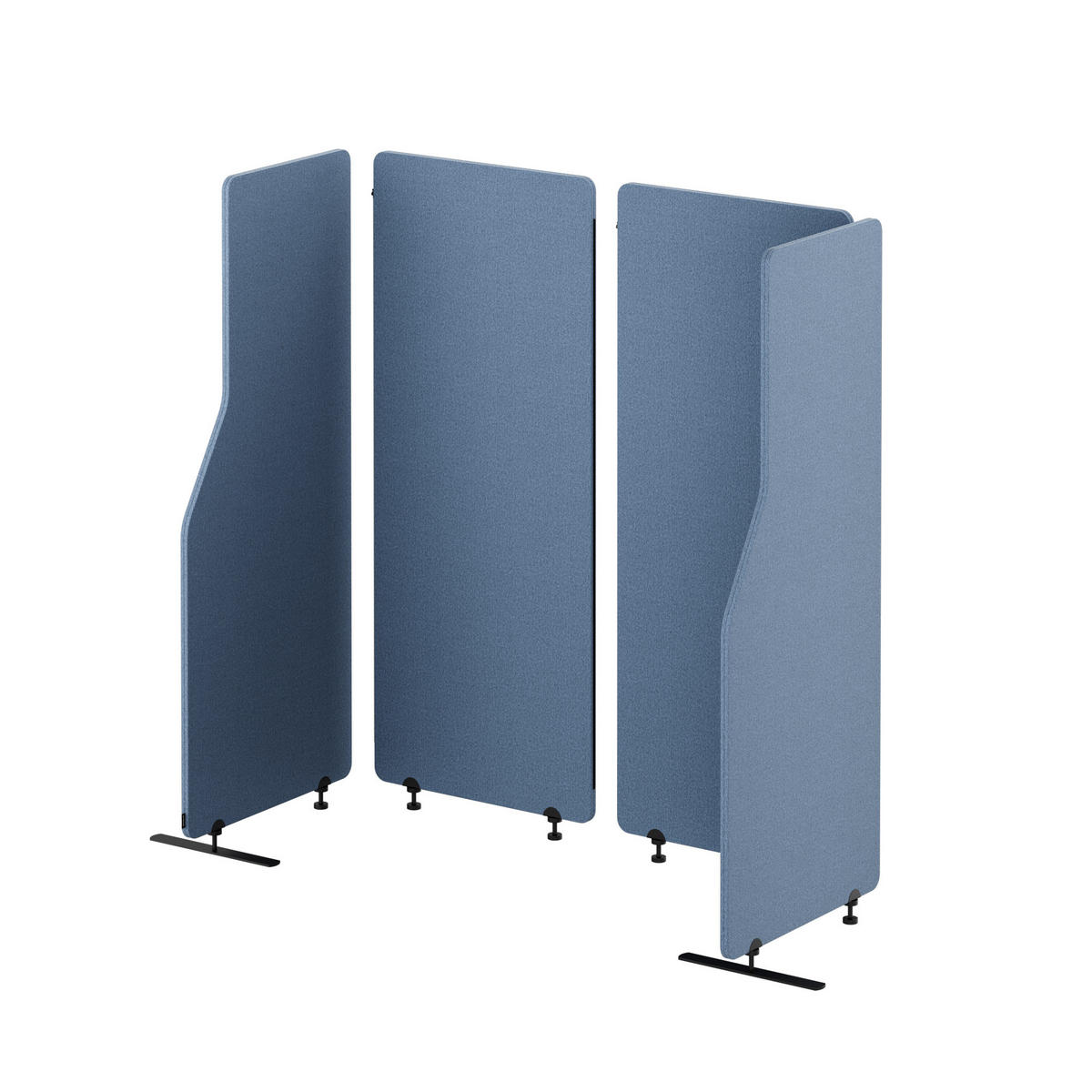 AKUSTIKSCHUTZWAND SADIE - Blau, Metall (240/145/2cm) - Jan Nowak