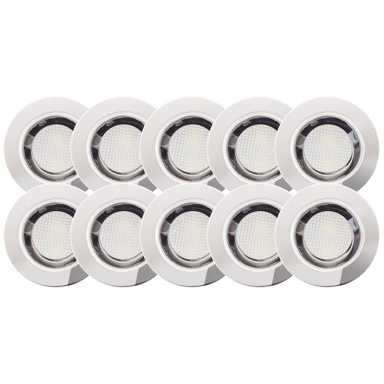 EINBAULEUCHTENSET Cosa G03093/82 - Silberfarben, Metall (3cm) - Brilliant